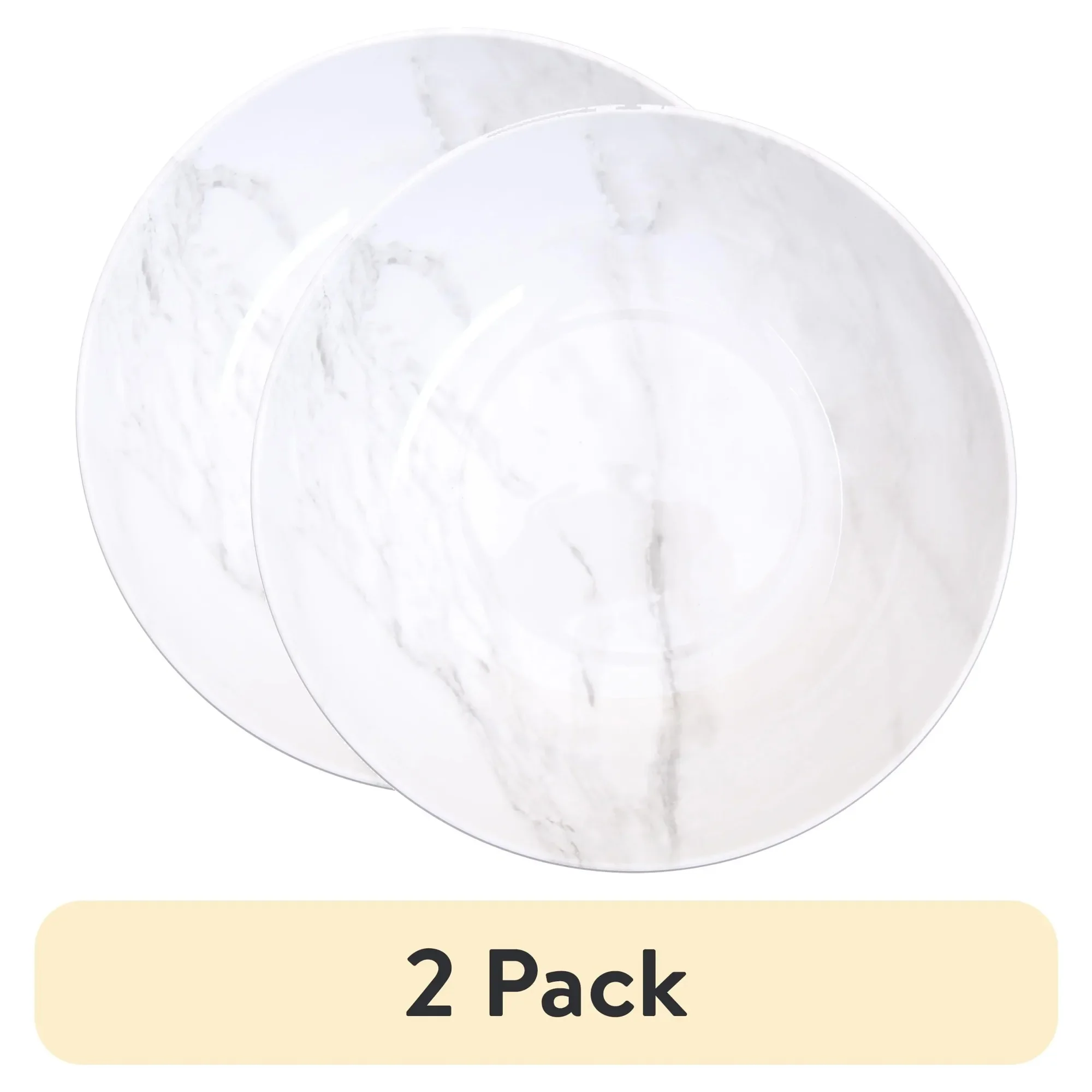 

Melamine Marble Bowl 4.8QT - Chip Resistant, BPA Free, Dishwasher Safe, Elegant Serving for Parties & Dining