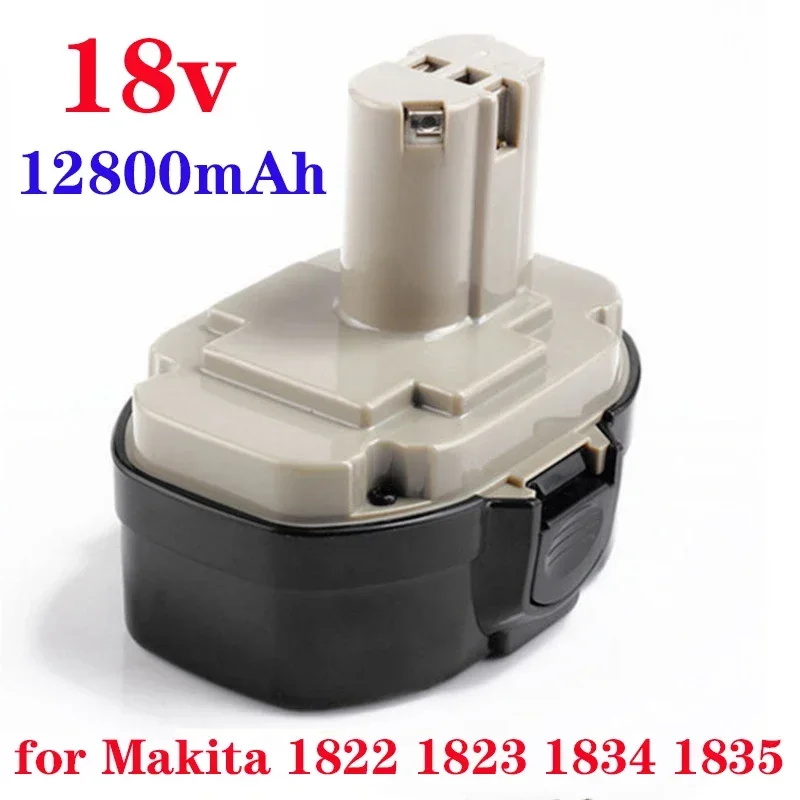 

2023 neue 18V 12800mAh Ni-Mh Ersatz Batterie für Makita 1822 1823 1834 1835 192827-3 192829-9 193159-1 193140-2 193102