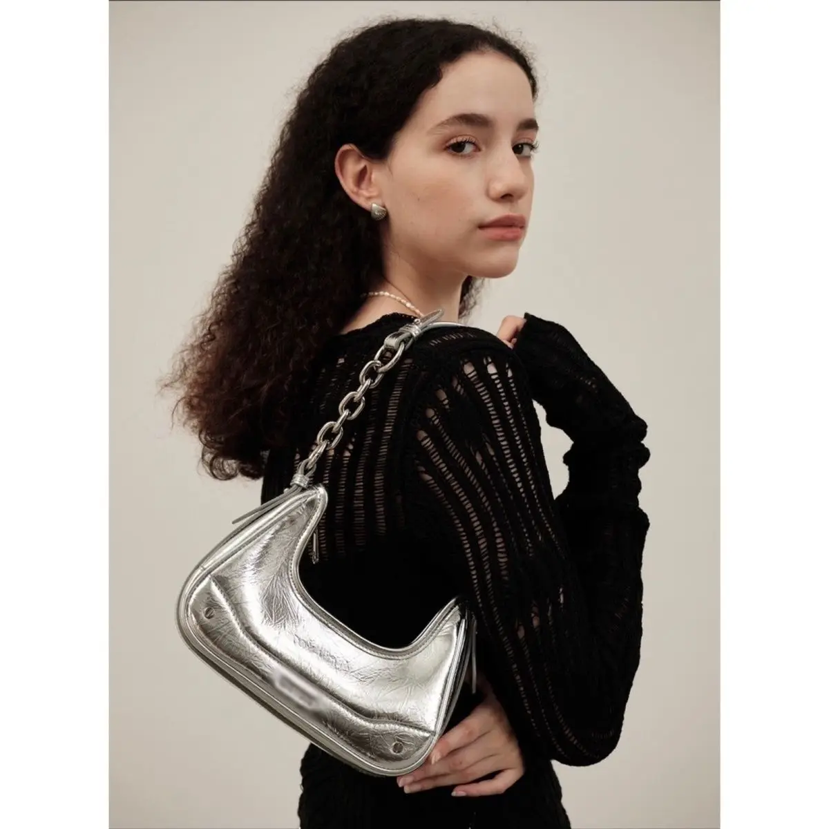 Women Bag Genuine Leather Chains Fashion Casual Zipper SOFT Shoulder Bag Handbag Purse Luxury Women Bag Euro-America Style