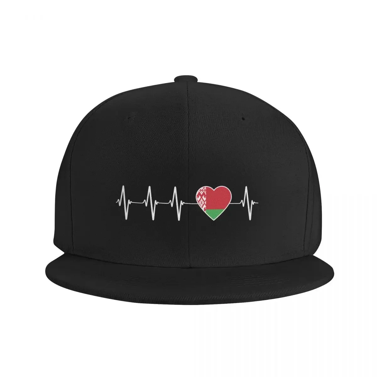 Belarusian Heartbeat I Love Belarus Hip Hop Baseball Caps Men Women Breathable Country Flag Heart Family Dad Hat Snapback