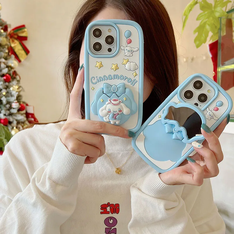 New Cinnamoroll Cell Phone Cases Sanrio for iPhone15promax for iPhone14pro case 13pro Anti-slip 15pro Transparent  Phone Case