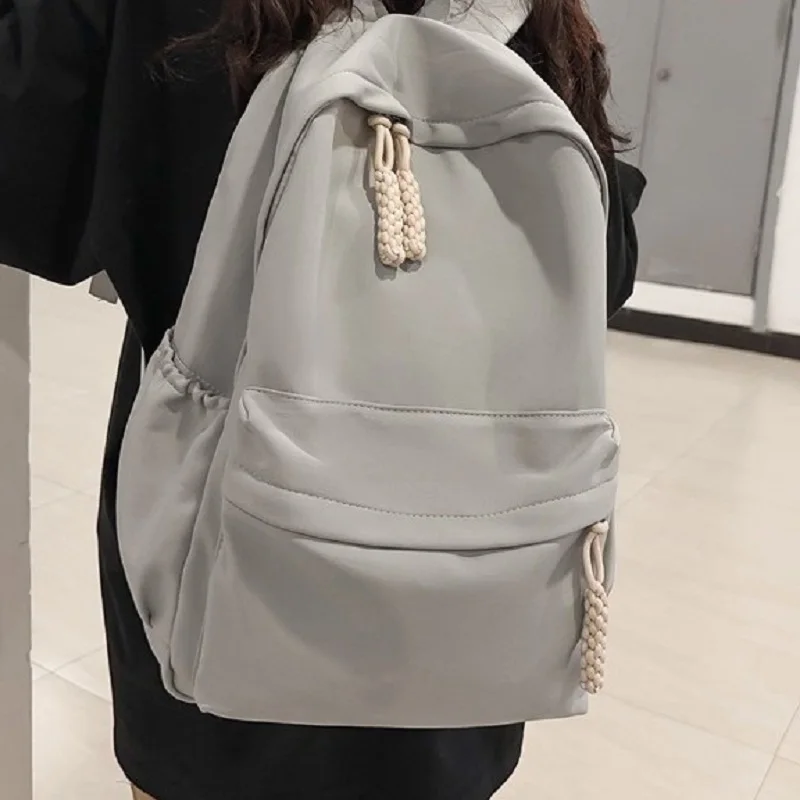 Schoolbag for women casual backpack for junior and senior high school students large-capacity lightweight backpack
