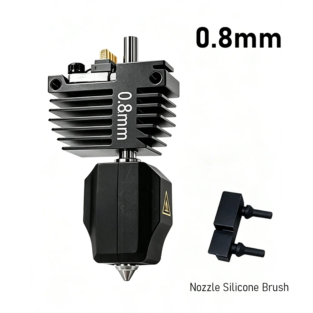 C5-Serie Hotend für Flashforge Creator 5/5 Pro, Düse aus gehärtetem Stahl 0,25/0,4/0,6/0,8 mm, Extruder-Hot-End-Ersatzteile