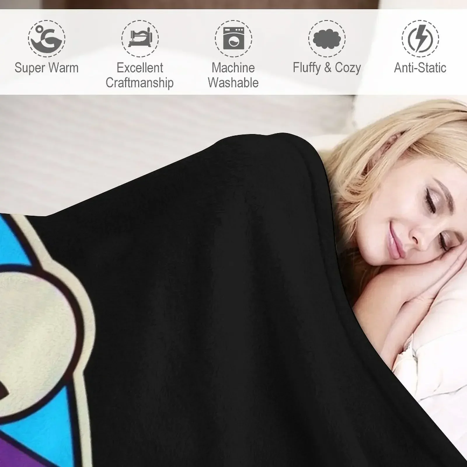 popular alien workshop colorful logo Essential Throw Blanket Summer Beddings For Baby For Sofa Thin Soft Beds Moving Blankets 4