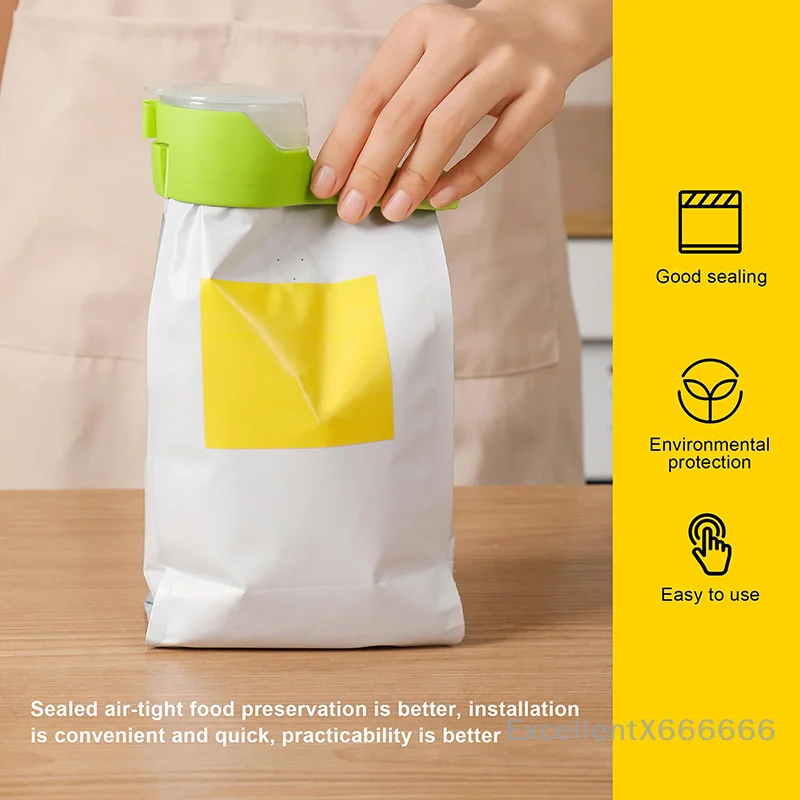 

4 комплекта прочных пластиковых зажимов для мешков с едой, легкий носик для закусок, хлопьев, герметичные зажимы для мешков с кормом для домашних животных