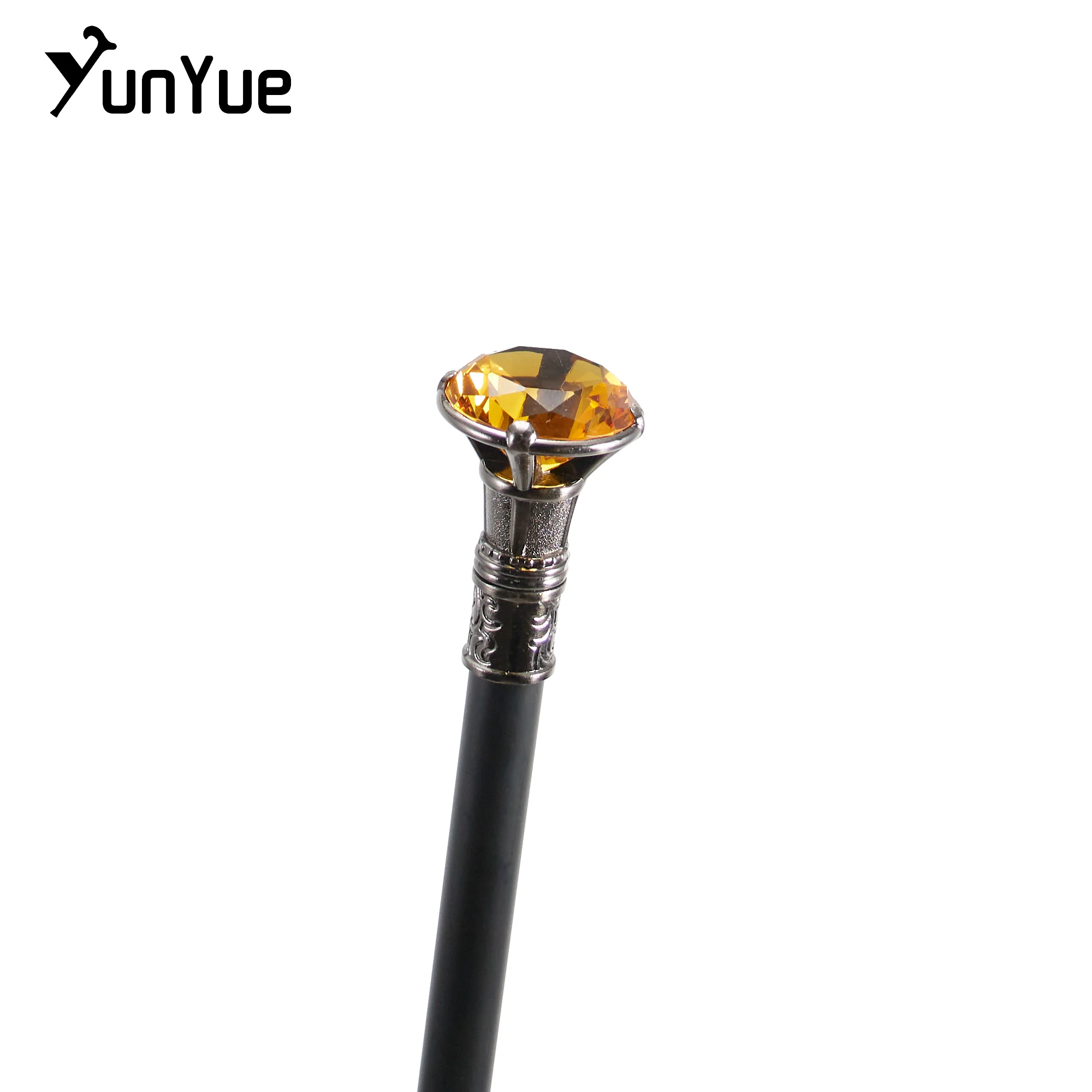 الشظية الأصفر الماس نوع عصا المشي شهم أنيقة موضة الفن الزخرفية عصا للمشي خمر حفلة تأثيري الصولجان 93 #3