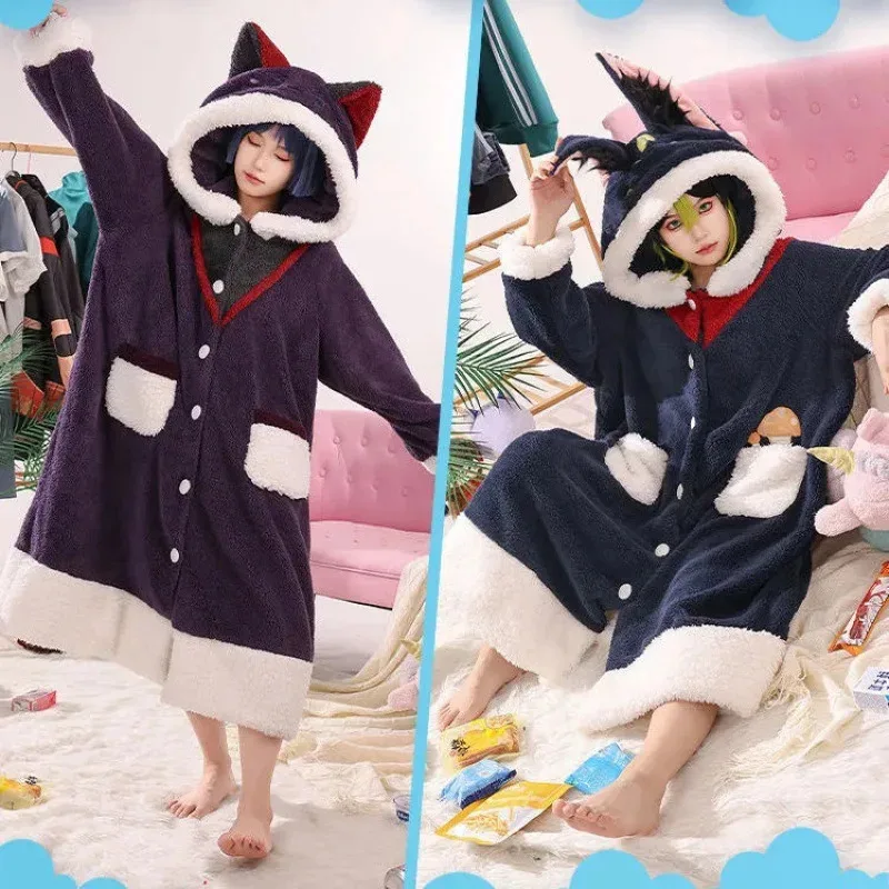 Bear's Den Spiel Genshin Impact Cosplay Kostüm Tighnari Cos Nachtwäsche Furina Pyjamas Weihnachtsgeschenk für Mädchen Alhaitha Neu 2025