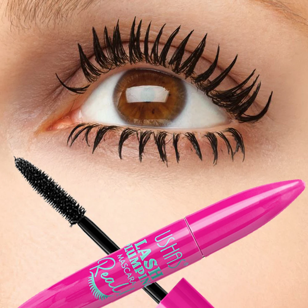 4D Thickening Mascara Waterproof No Fading Eye Lashes Brush Enhance Eyelashes Anti-fouling Black Lasting Mascara Korean Makeup