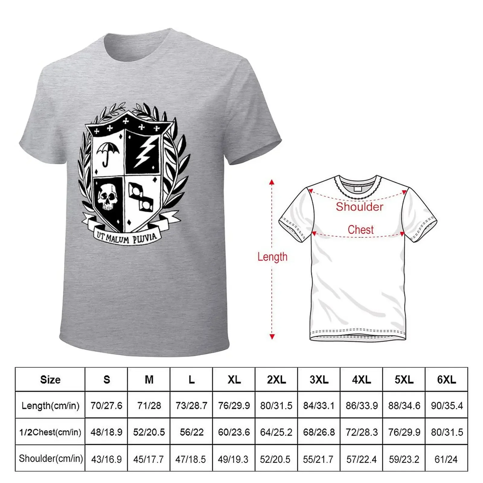 the umbrella academy crest T-Shirt designer shirts kawaii clothes mens workout shirts