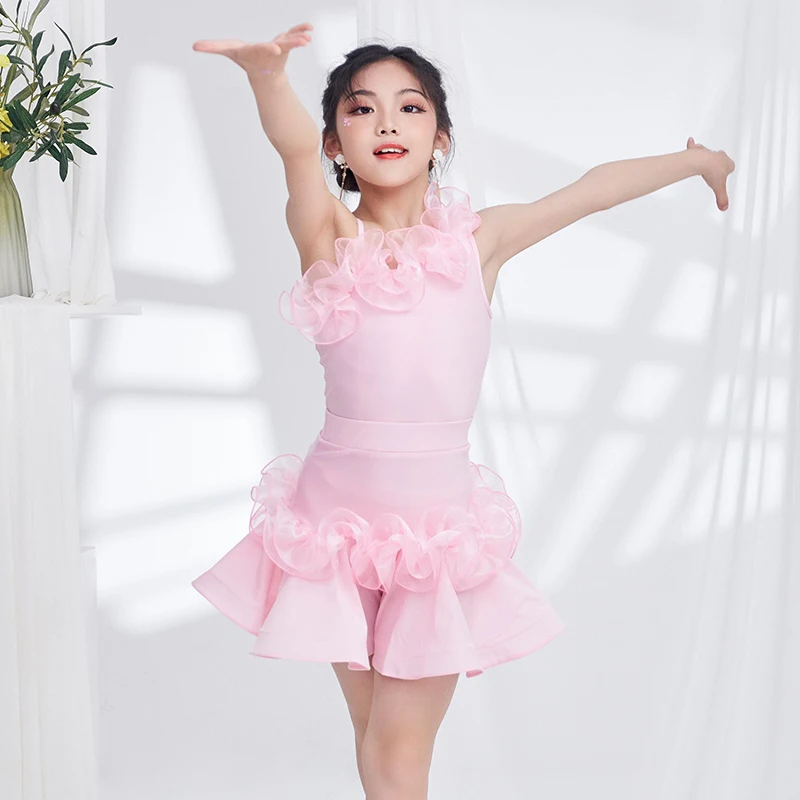 Summer Latin Clothes Stage Costume Ballroom Practice Wear Dancer Clothes Salsa Clothing Samba Dress Tango Dancing Outfit JL4456