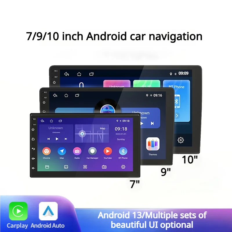 

7''/9''/10''Car Navigation Carplay HD Reversing Image Intelligent Internet Android Car Navigation Device Car Intelligent System