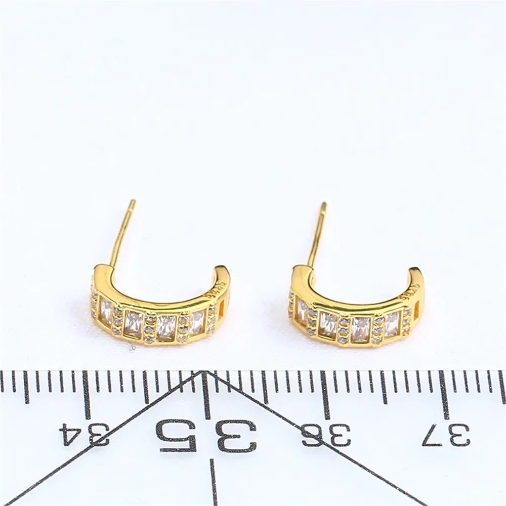 

S925 Sterling Silver Pearl Earring Settings DIY Jewelry Making Supplies Blank Earring Posts for Handcrafted Accessories No Pearl