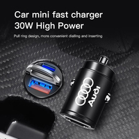 Car Fast Charger USB Type-C Ports Power Adapter Accessories For Audi Sline A3 A1 A4 B8 B7 A6 C7 A5 A7 A8 B9 B6 C6 Q2 Q3 Q5 Q7 Q8