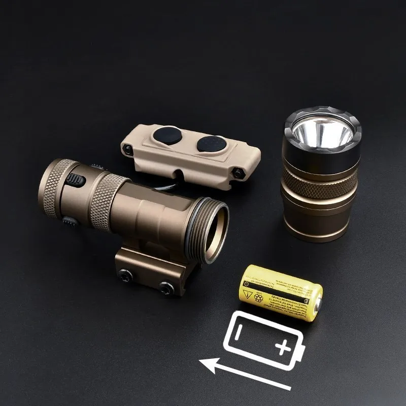 WADSN Metal REIN 1.0 Micro Tactical ScoutLight 1000Lumens Flashlight Outdoor Airsoft Hunting Light Base For Mlok Keymod 20mmRail