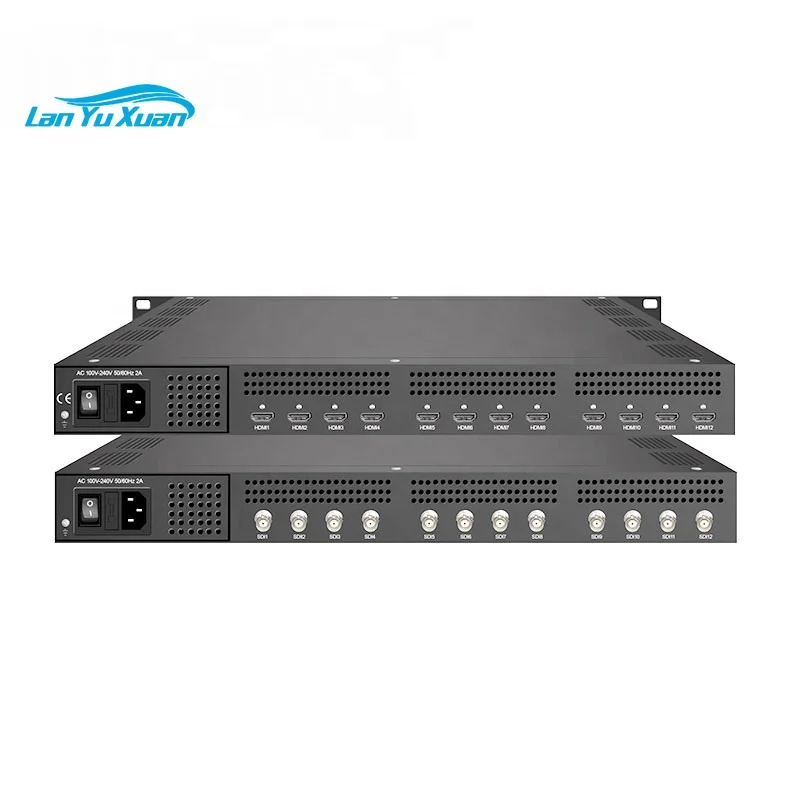 12 Channels hd Sdi Encoder 1080p 60fps with HD Single-slice Encoding