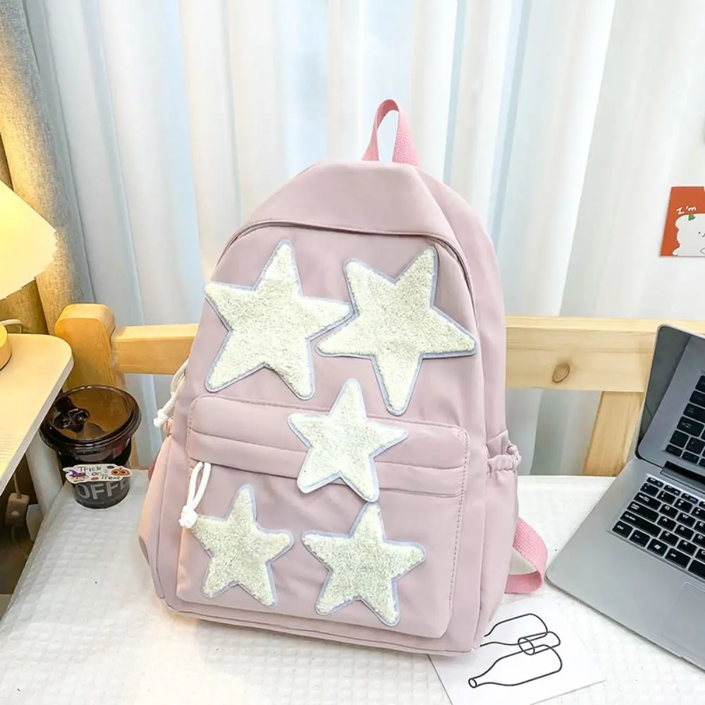 Fashion Large Capacity School Backpack Nylon Waterproof Computer Backpack Stars Travel Bag