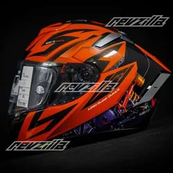 Casque de moto intégral, X-Spirit III Kt 1290, X-Fourteen Red Ant Sports, Racing Helm