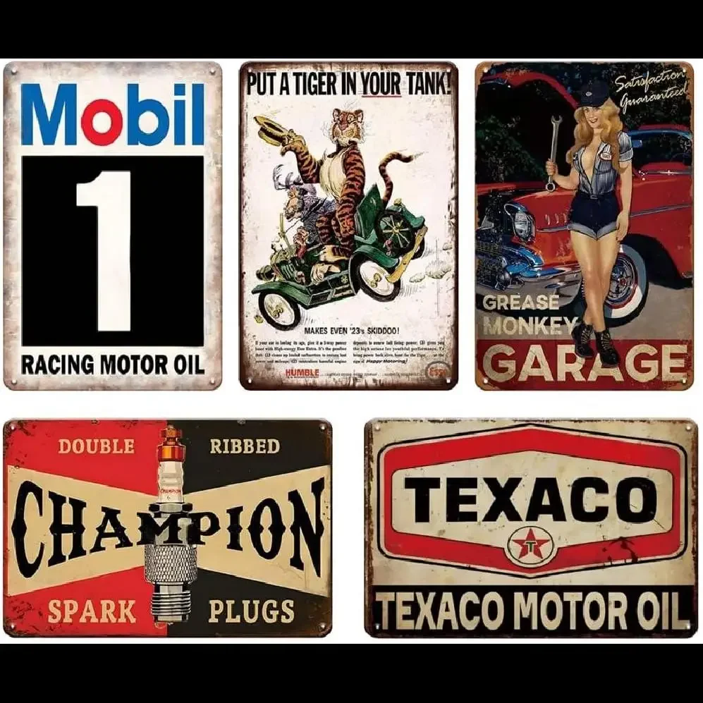 Atinpic pcs Vintage Metal Tin Signs  Retro Man Cave Decor Funny Bar Signs for Home Bedroom Basement Shop Mancave  Garage Wall Ar