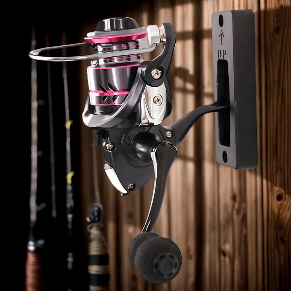Fishing Reel Holder Storage Rack Wall Mounted Reel Display Stand Fishing Reel Display Rack for Home Garage Shop