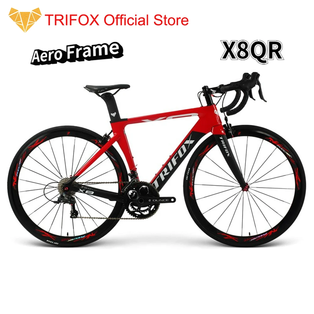 

TRIFOX T1000 full carbon road frame bicycle bike frame+fork+seatpost+headeset+clam Quick release bicycle frame X8QR