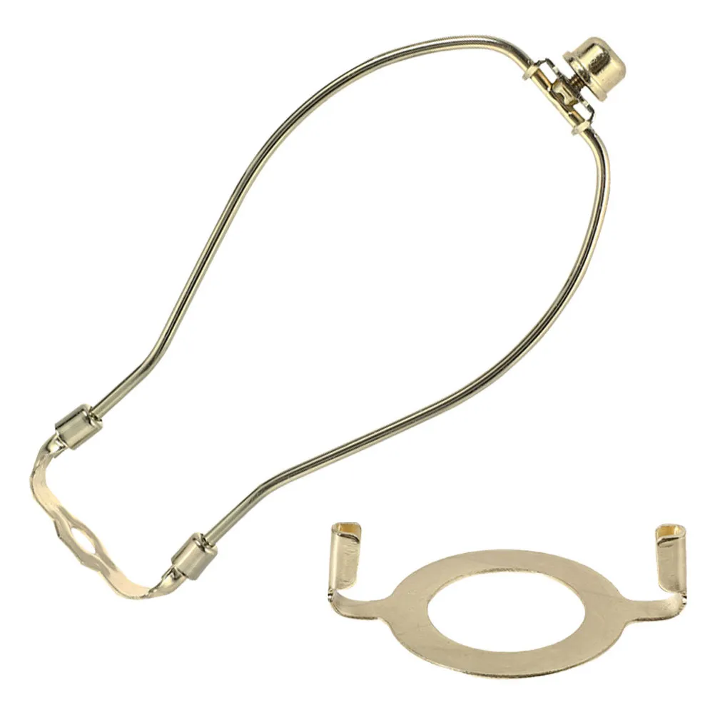 

Metal Lamp Harp Bracket Lampshade Holder Frame Replacement Parts for Desk Lamps Home Office Decor Lamp Shade Harp Adapter Sturdy