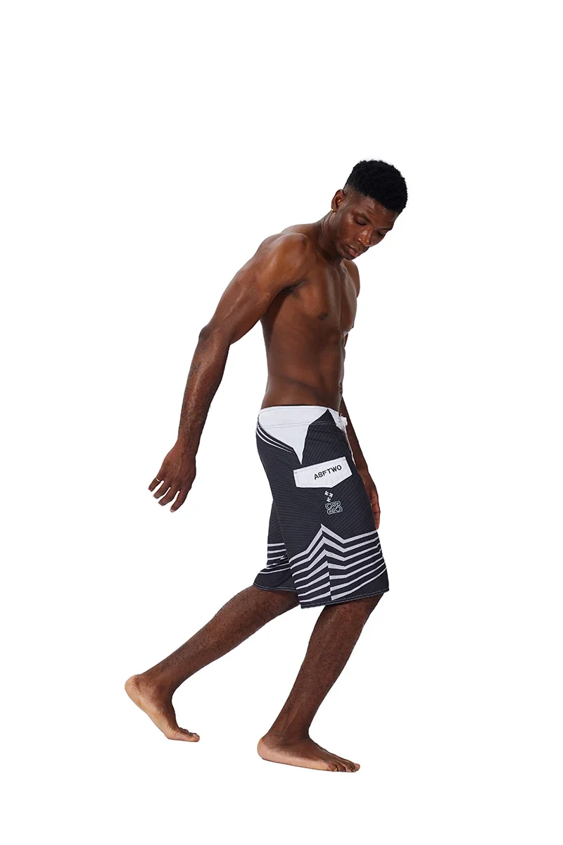 Sommer-Shorts für Herren in den Größen 30-44, lässige, atmungsaktive Jogging- und Fitnesshosen, lockere bedruckte Boardshorts, Surf- und Strandhosen, Badehosen – Detail 15