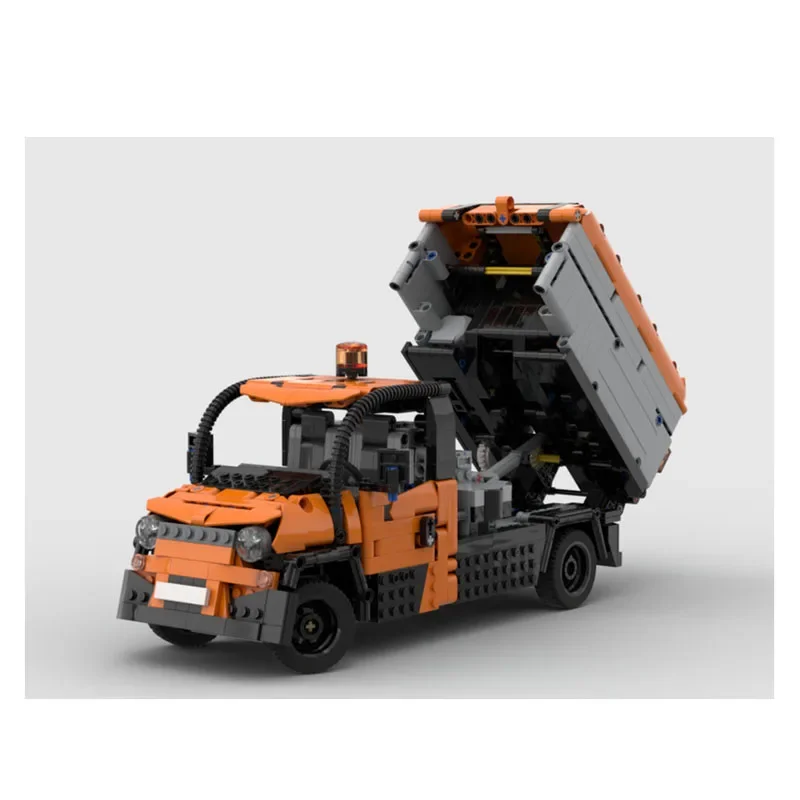 MOC-132914 City Transport G6 Full RC Garbage Truck Building Block modello 1600 parti MOC Creative Building Blocks Toy Gift