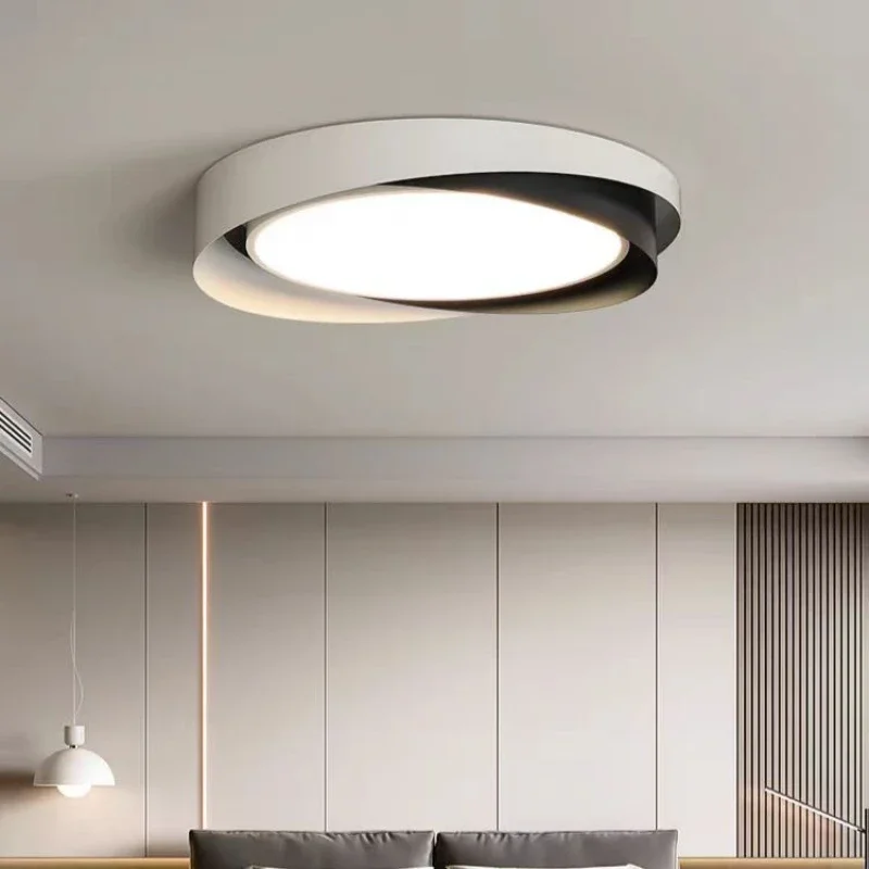 

SANDYHA Nordic Circular Design Ceiling Lights LED Lamps for Living Room Bedroom Decoration Study Dining Table Lighting Fixtures