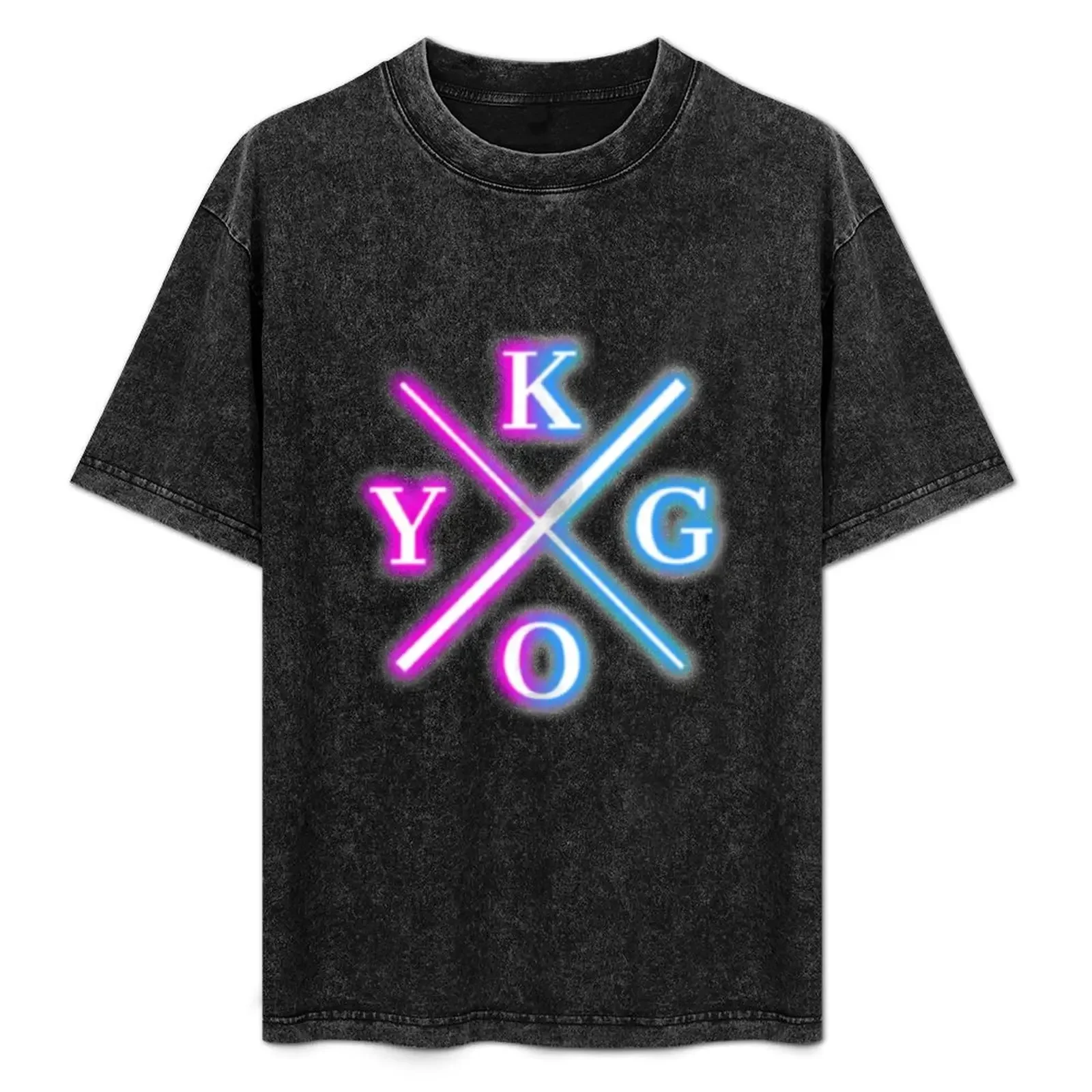 

kygo on neon T-Shirt clothes street wear summer top mens graphic t-shirts hip hop