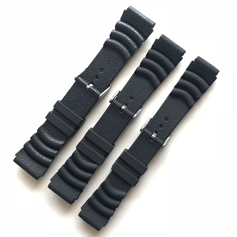스포츠 실리콘 시계 밴드 18mm 20mm 22mm 24mm 세이코 시계 스트랩 방수 다이빙 고무 손목 밴드 팔찌 시계 액세서리