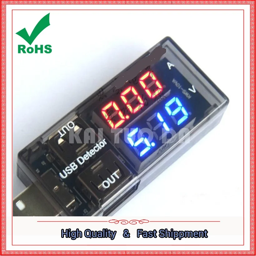 USB Charge Current Voltage Tester Mobile Power Ammeter Charger Data Line Detector