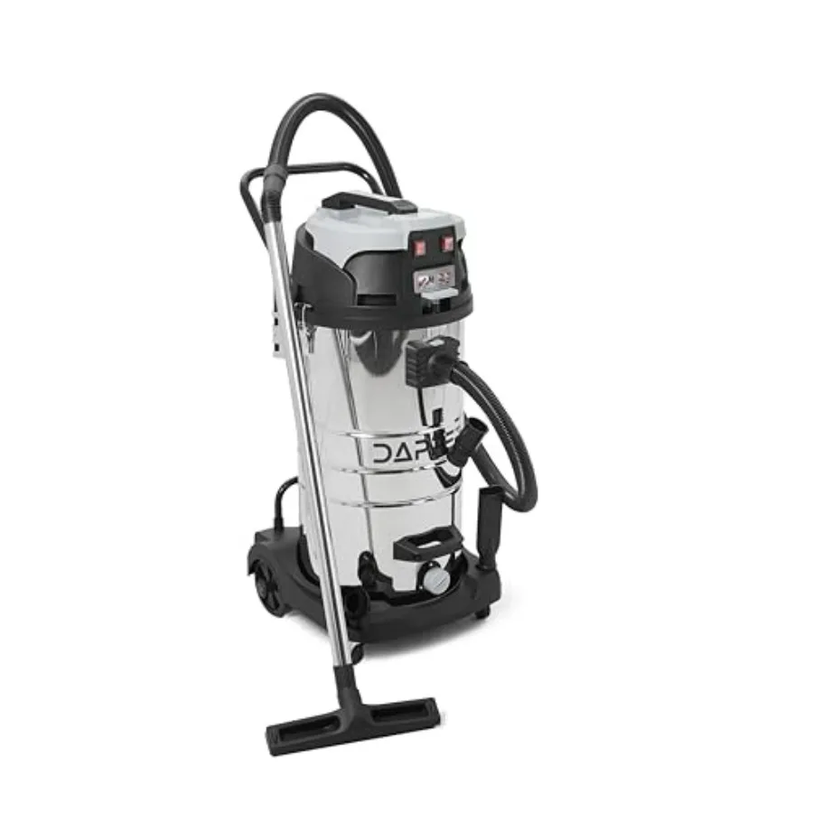 

26.5 Gallon Wet/Dry Vacuum for Jobsite Garage Workshop, Stainless Steel Tank, Silver, 11 Peak HP 2-in-1 Portable with Attachmen