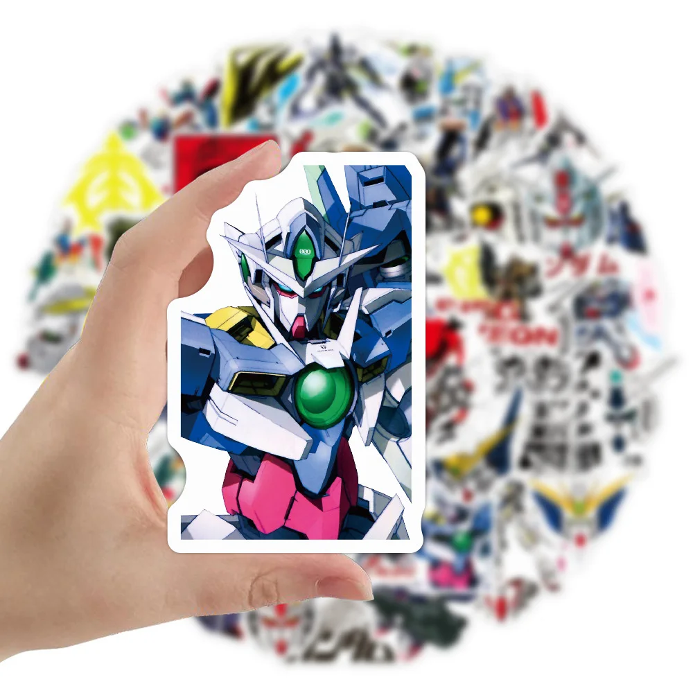 

10/30/50pcs Cool GUNDAM Japanese Anime Stickers Cartoon Sticker Waterproof DIY Skateboard Suitcase Phone Classic Kids Toy Decals
