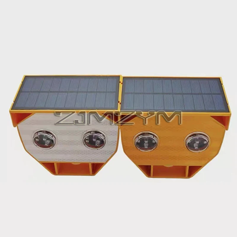 Solar Strobe Lights Cat Eye Induction Strobe Synchronized Flashing Warning Light Flash Safety Signal Lamp
