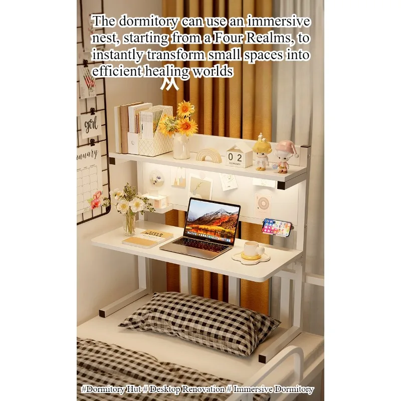 Bed Computer Desk College Student Lazy Desk Bed Table Upper and Lower Bunk Dormitory Bedside Study Table Book Desk Bed Table