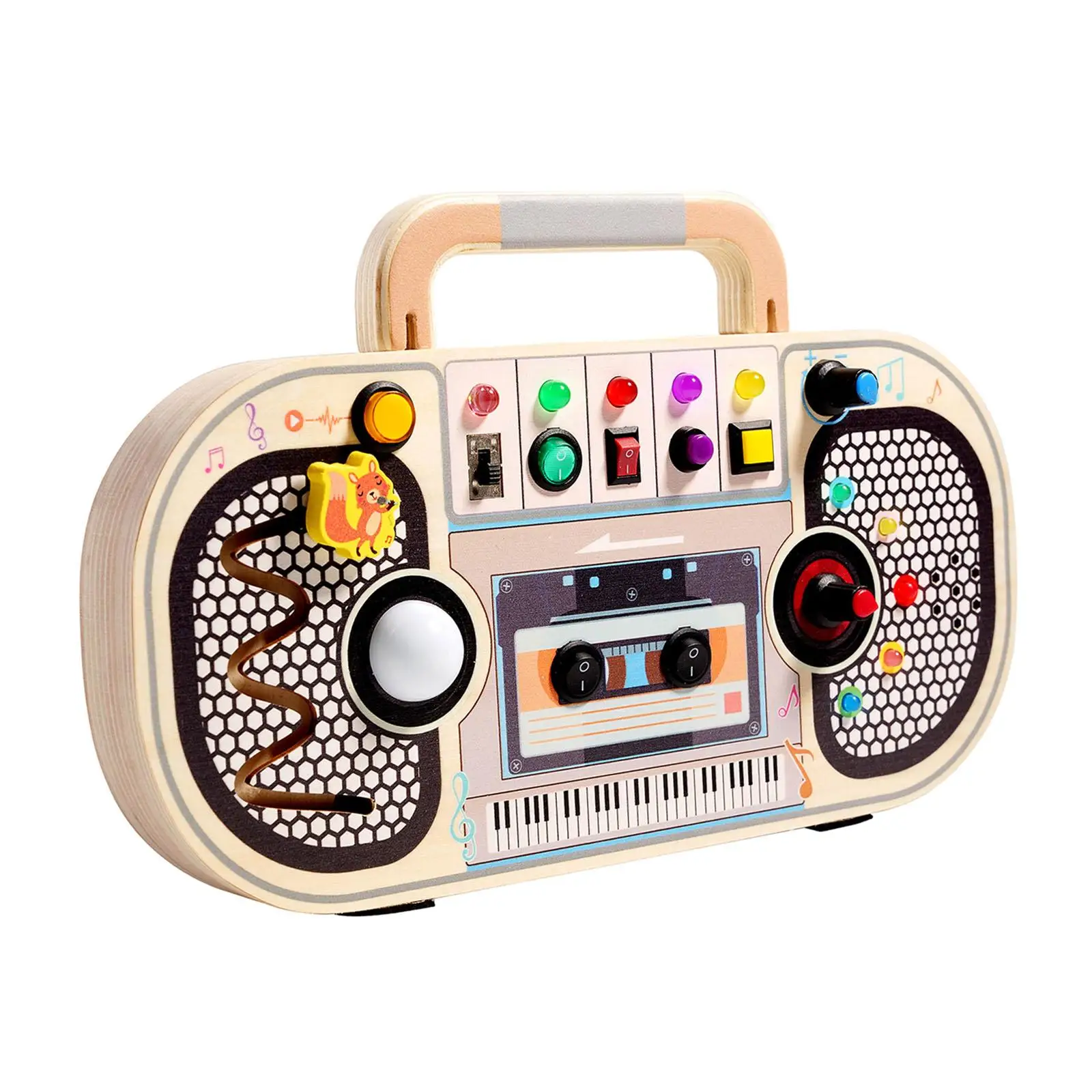 Busy Board mit LED mit Griff, Schalttafel für Aktivitäten im Vorschulalter