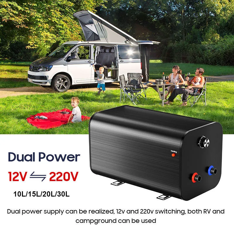 Small 12V 24V DC 10L  Electric Storage Water Boiler Marine Caravan RV Water Heater for Outdoor Campaining