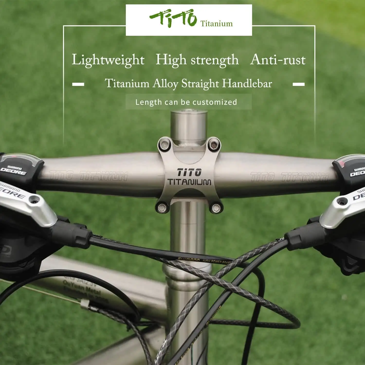 Tito-超軽量マウンテンバイクハンドルバー,31.8または25.4x600-720mm