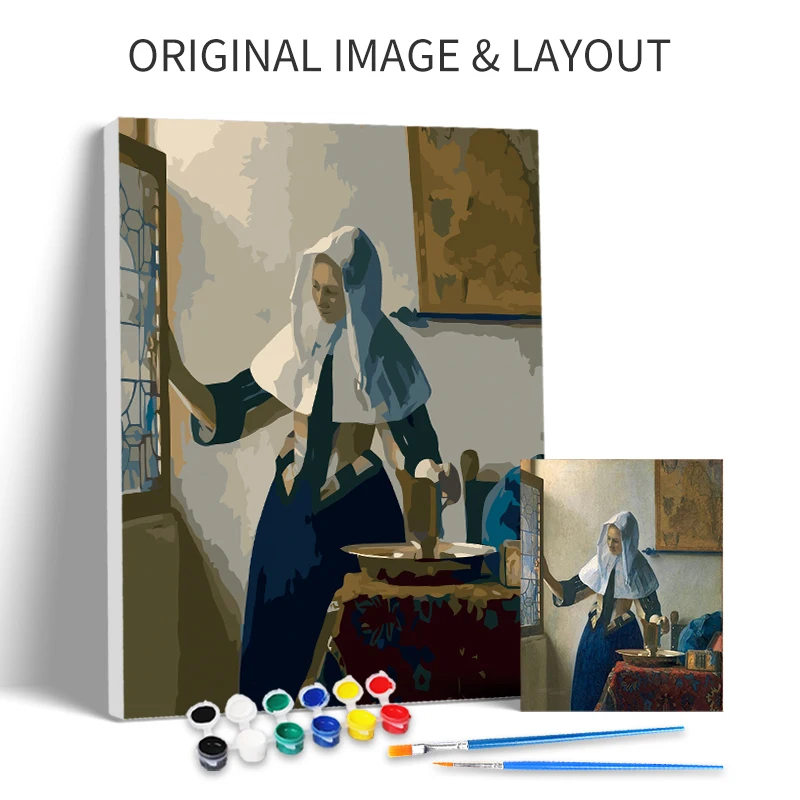 CHENISTORY Paint By Number Portrait Drawing On Canvas Handpainted Paintings Gift DIY Pictures By Numbers Religion Figure Kits Ho