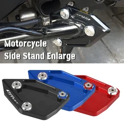Extensão lateral do suporte do pé da motocicleta de alumínio, Kickstand Ampliador Pad, placa de suporte, BMW C600, esporte C650GT, C 650 GT, 2012-2021
