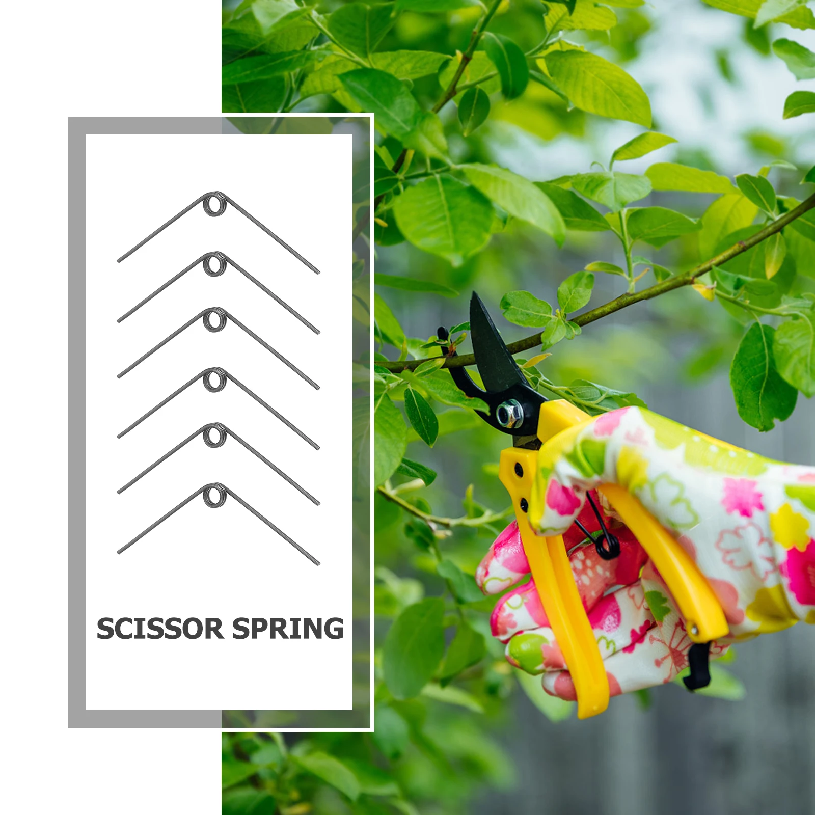 25 قطعة حديقة المقلم الربيع الفولاذ المقاوم للصدأ V-شكل التواء الربيع ل فرع المقصات استبدال أجزاء العشب الانتهازي سلسلة