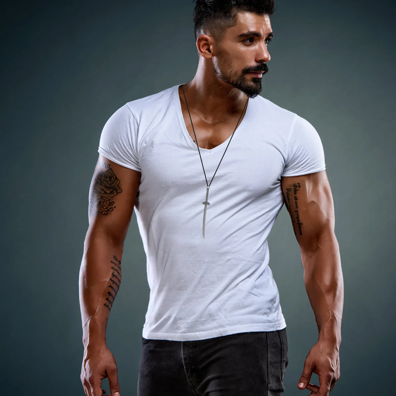 

50Pcs Swords Charms Vintage Style Pendants for DIY Necklace Bracelet Crafting Jewelry Making Creative Alloy Gifts