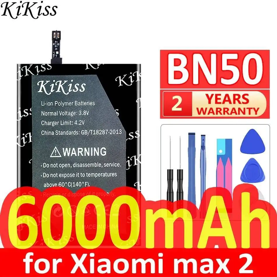 

For Xiaomi Max 2 Long-Lasting Mobile Phone Battery BN50 6000Mah Environmentally Friendly