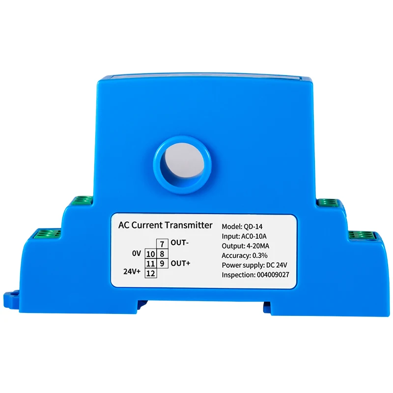 35MM Din Rail Type Perforated Current Sensor Transducer 0-10V 4-20mA RS485 Ampere Transmitter Closed Loop Hall Ampere Sensor