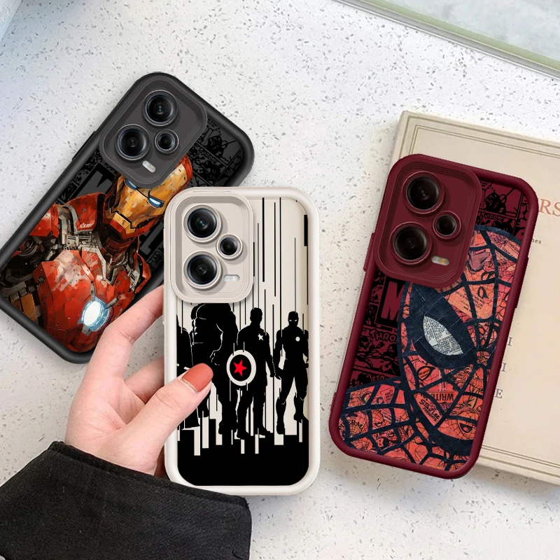 Marvel Superheroes Cool Eye Ladder For Xiaomi Redmi Note 13 12 12C 11 11S 10 10C 10A 9C 9A Pro 5G Soft Phone Case