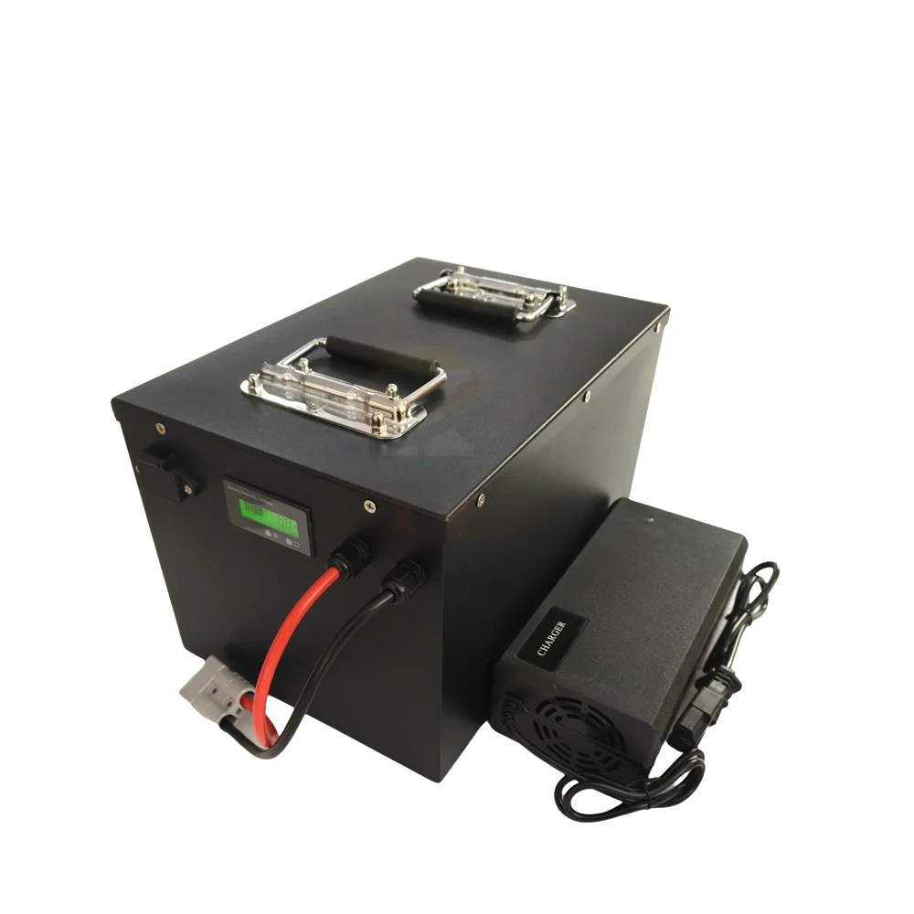 lifepo4 48v 100AH ​​lithium battery with bluetooth BMS APP inverter solar energy storage and two-wheel small vehicle power