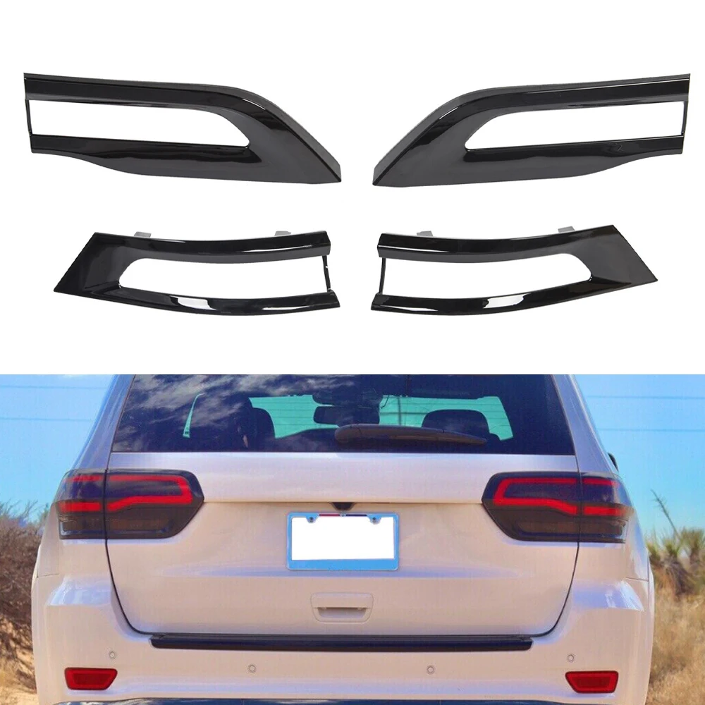 

4Pcs/Set Grand Cherokee tailgate taillight trim 68220970AA 68220968AA 68219812AA 68219813AA For 2014-2021 Jeep Grand Cherokee