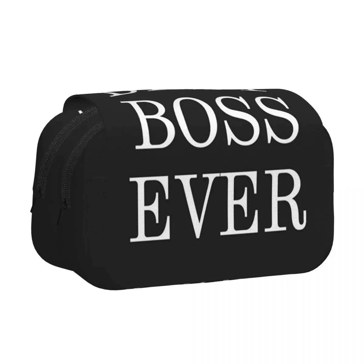 

Кожаный пенал-органайзер Lady Best Boss Ever с жестким корпусом, большой емкости, для хранения ручек и карандашей, для мальчиков и девочек, подарок