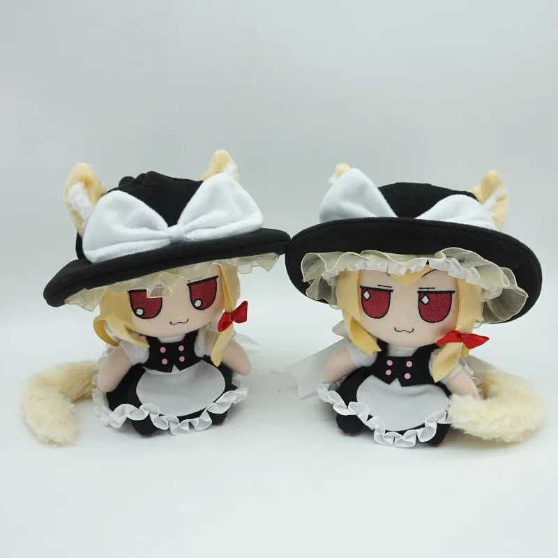 16CM Anime TouHou Project Fumo Kirisame Marisa  Cute Figure Doll Plush Stuffed Sitting Dolls Toy Cosplay Kawaii Xmas Gifts