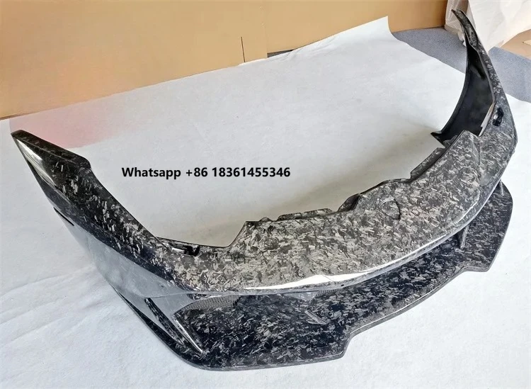

For Huracan LP580 LP610 Carbon Fiber front bumper High Quality Vors Style Forged Carbon Fiber Front Bumper Body Kit
